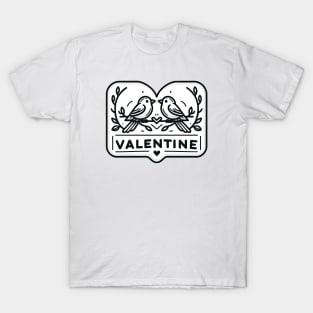 couple bird in love valentine T-Shirt